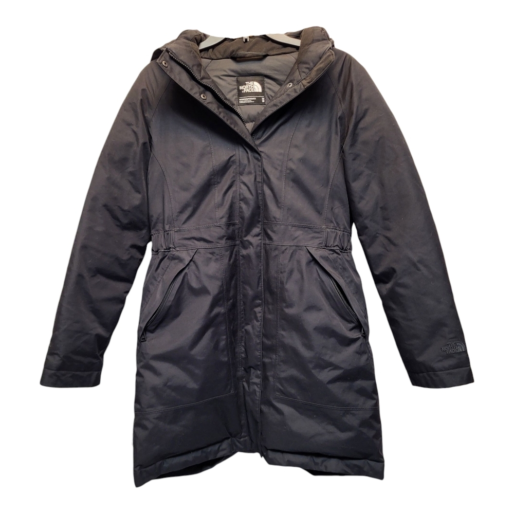 The North Face Womens Black Arctic Down Parka Thigh Length - Size M